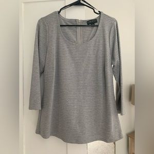 Gray Blouse. Plus Size.